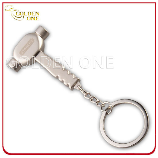 Custom Hammer Shape Engraving Metal Key Ring
