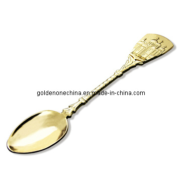 High Quality Engrave Nickel Plated Metal Souvenir Spoon