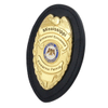 Custom 3D Army Emblem Genuine Leather Badge Holder