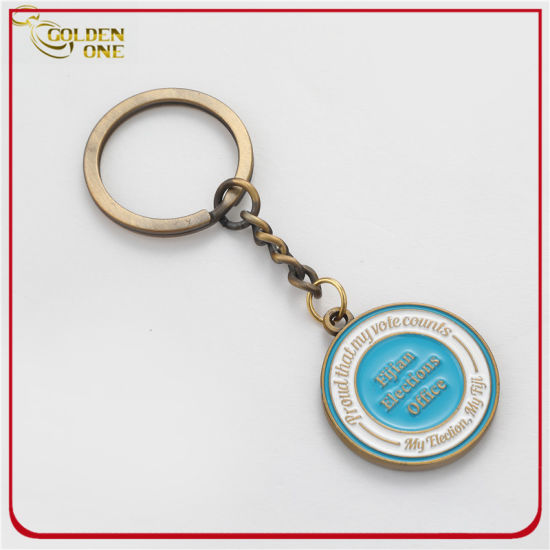 Promotion Colorful Cheap Printed & Epoxy Metal Key Chain