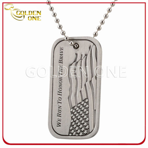 Custom Design Die Casting Zinc Alloy Antique Finish Dog Tag