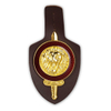 Custom Military Emblem Leather Badge Holder