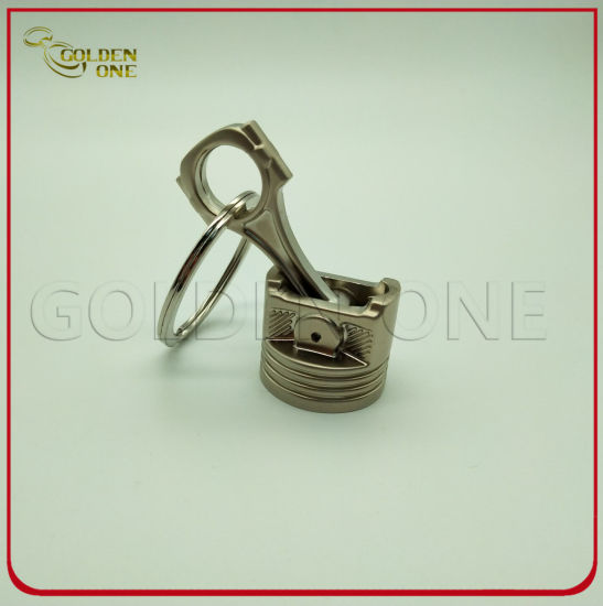 Factory Cheap Price Custom Metal Piston Keychain