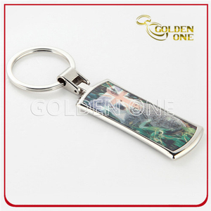Customized Full Color Printed Metal Keyring for Promotion Gift