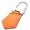 High Quality Shiny Nickel PU Leather Key Chain