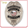 Custom Made Bright Gold Plated Metal Emblem Police Badge