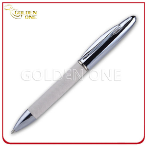 Factory Supply Click Metal Ball Pen with Rubber Handle