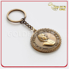 Custom Coin Shape 3D Antique Gold Metal Key Holder