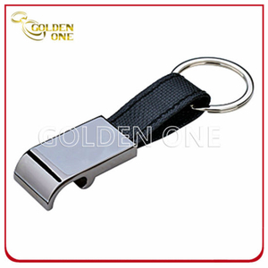 High Quality Bottle Opener Key Ring with Leather Strap