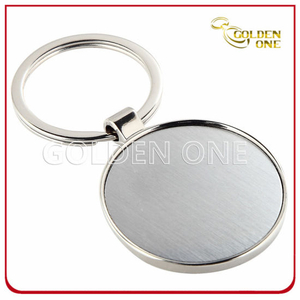 Promotion Cheap Round Shape Blank Metal Keyring
