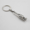 Metal Bottle Opener Key Ring with Domed Sticker Logo