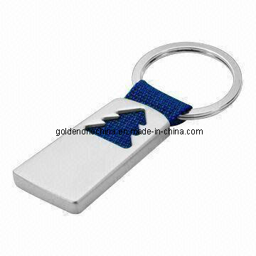 Creative Design Silk Screen Bulb Shape Metal Keychain