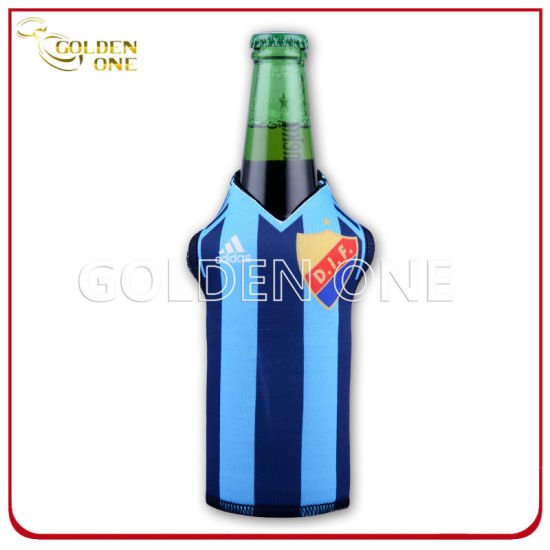 Superior Neoprene Printed Beer Bottle Stubby Holder with Zipper