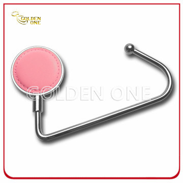 Promotion Gift Nickel Plated Round Design Metal Bag Hook
