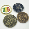 Free Design Customized Logo Soft Enamel Silver Memorial Zinc Alloy Double Side Metal Coin With Acrylic Box