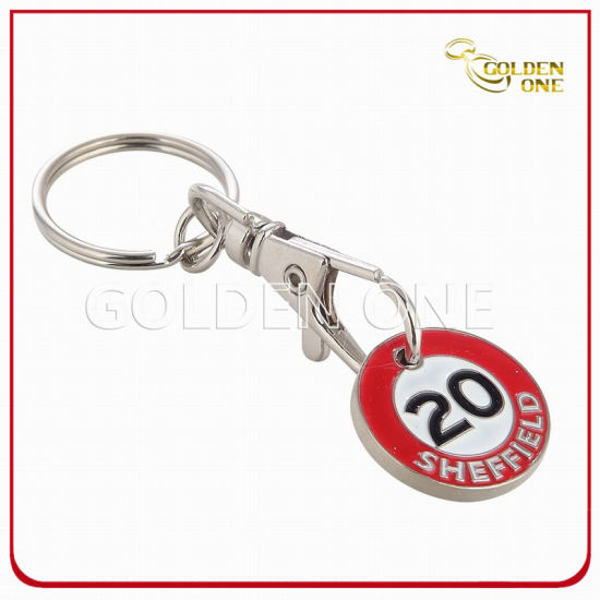 Promotion Gift Custom Soft Enamel Trolley Coin Key Holder