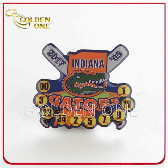 Custom Shiny Nickel Die Struck Hard Enamel Metal Pin Badge