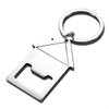 Antique Sliver Plated Beer Cap Metal Bottle Opener Keyring