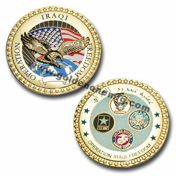 Personalized Antique Nickel Plated Corporate Metal Coin