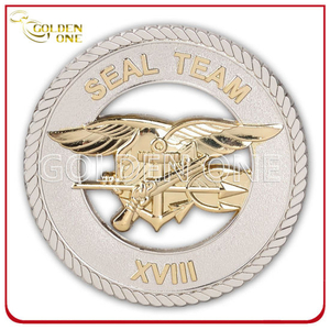 Custom Cut Out Dual Plated Challenge Coin