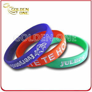 Professional Fast Delivery Cheap Concave Logo Silicone Wristband